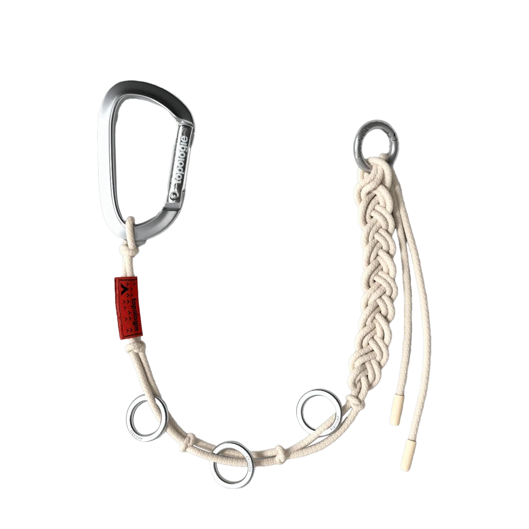 Wares Braided Keychain Off White