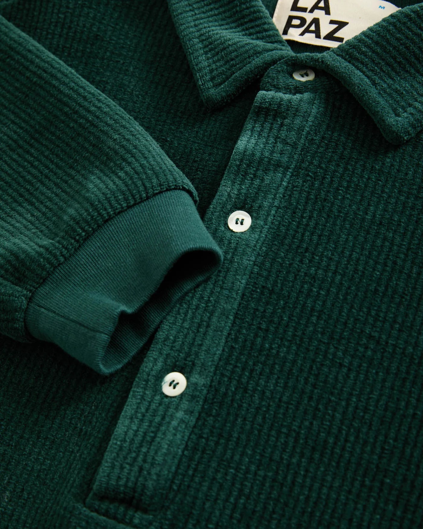 Polo Mesquita Ribbed Dark Green
