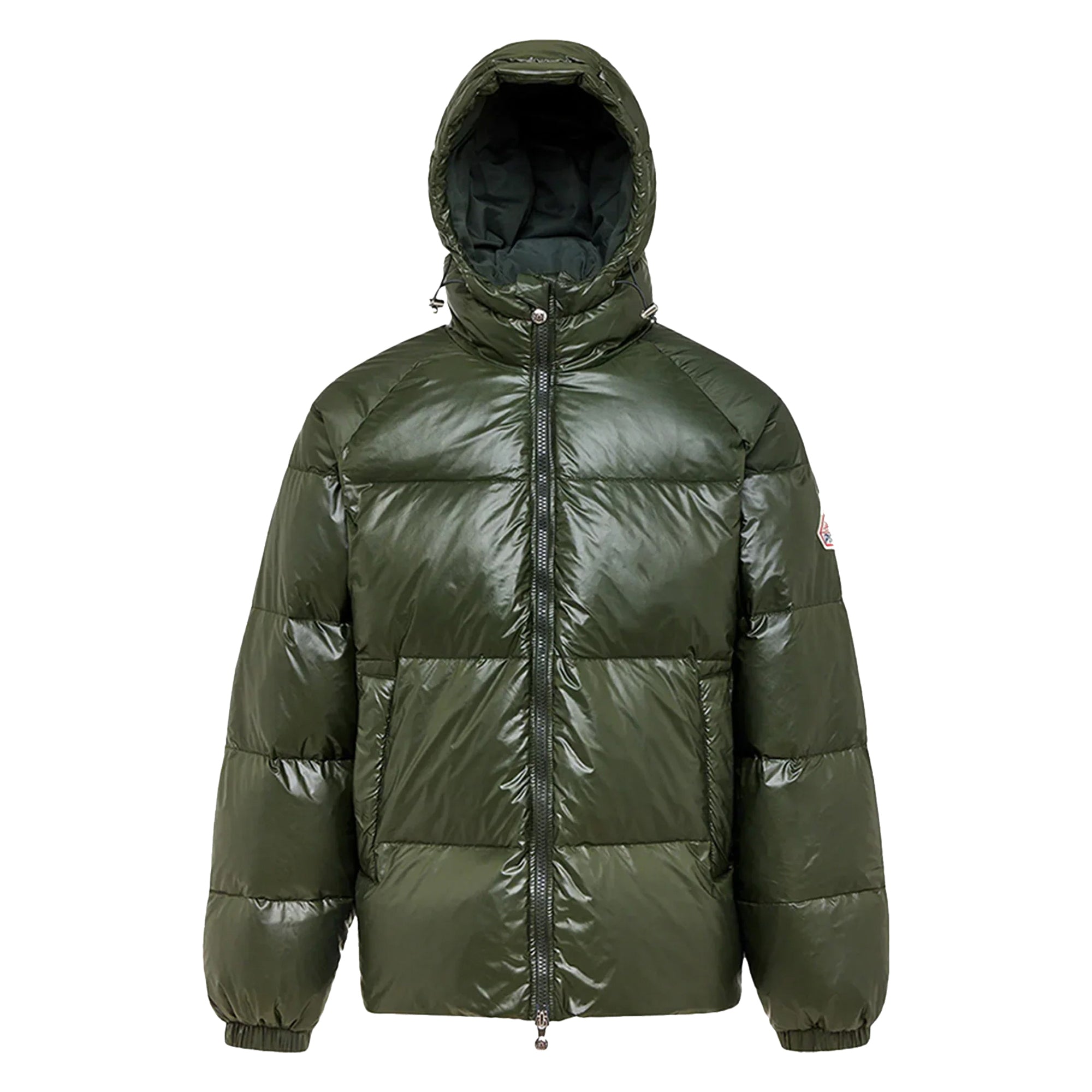 Sten 3 Shiny Down Jackets Deep Khaki