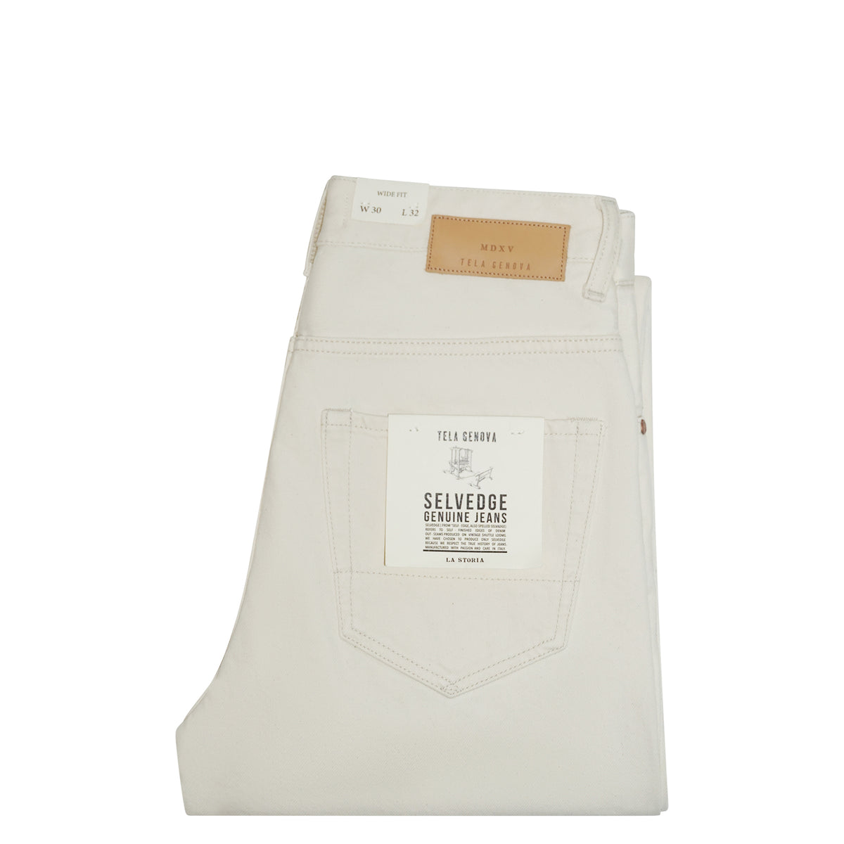 Rodolfo Bull Selvadge Raw Denim Ecru