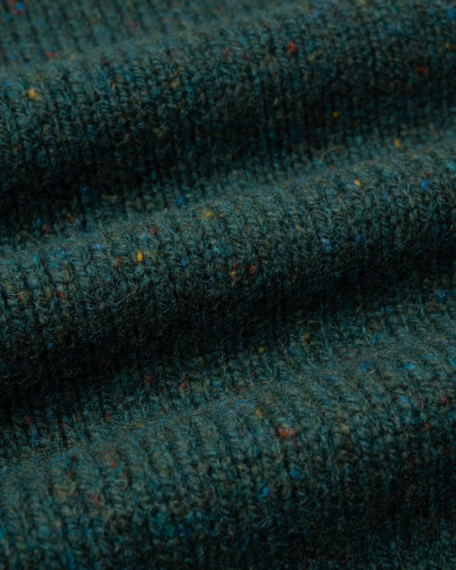 Terry Pullover Green Melange