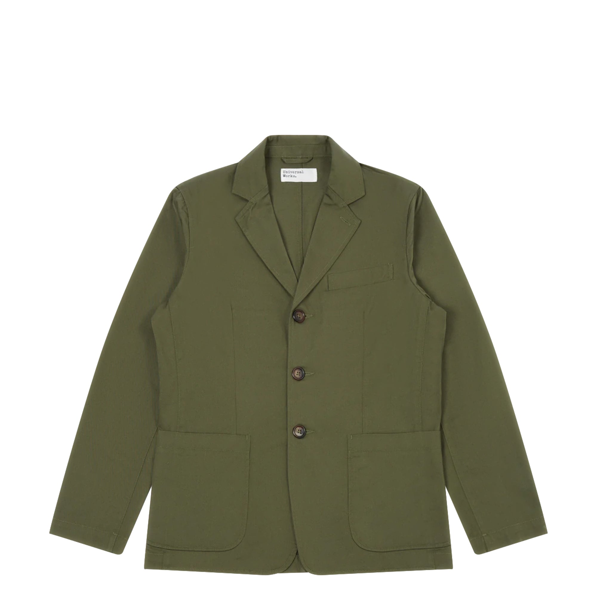 Three Button Jacket Light Olive