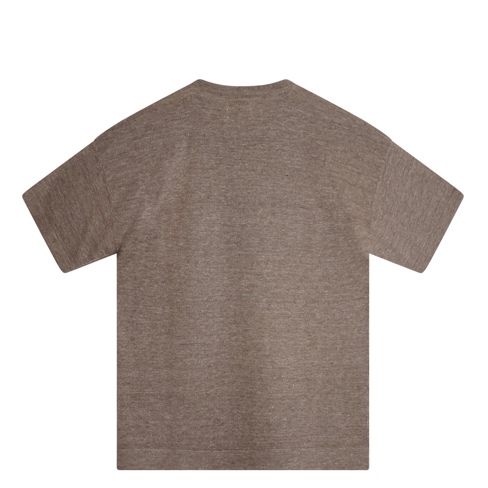 Crewneck S/S Light Brown Linen