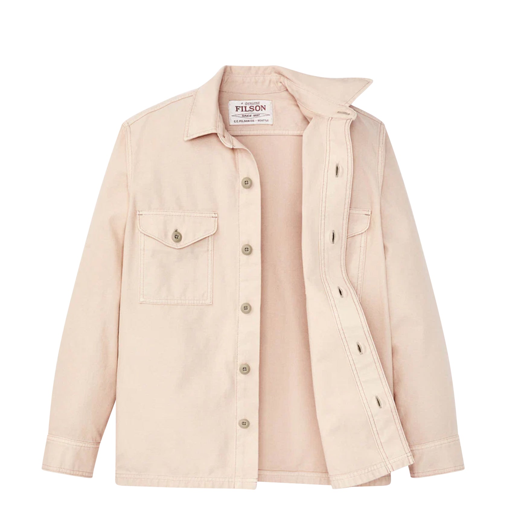 Field jac-shirt Washed Oatmeal