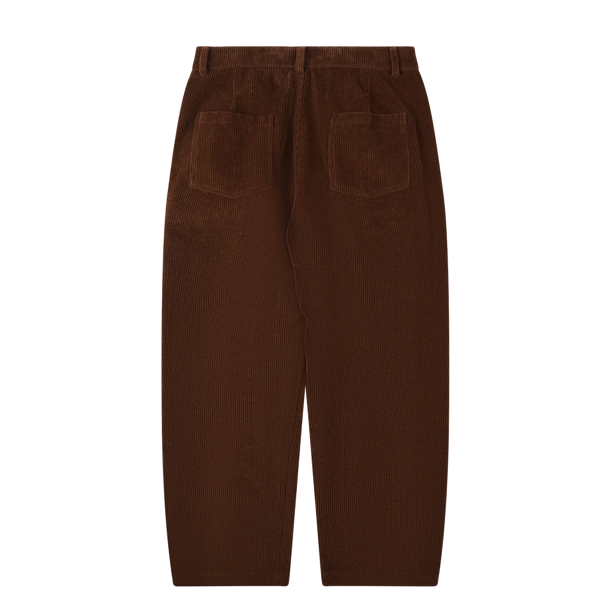 Corduroy Wide One Tuck Pants Brown