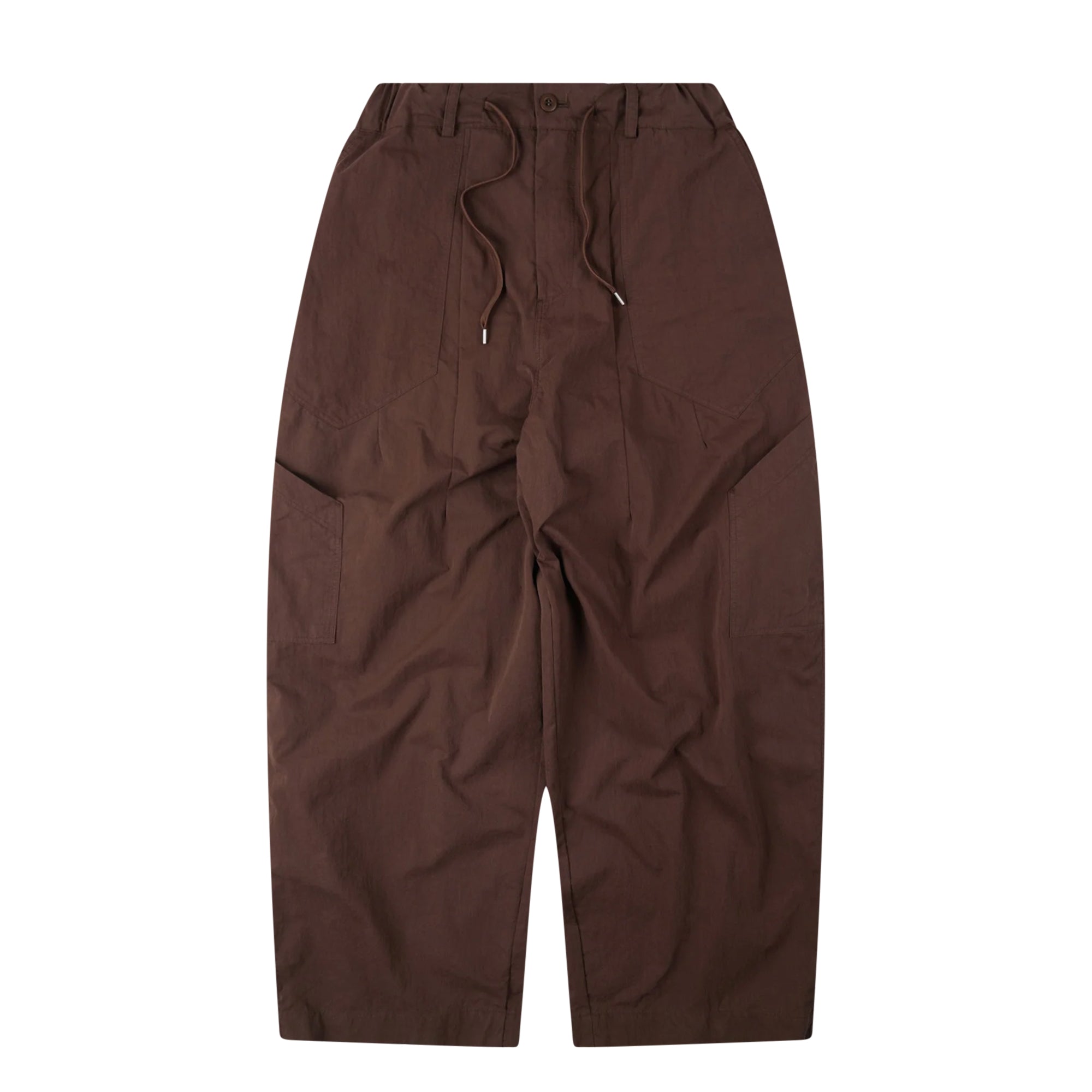 Fold Fatigue Wide Pants Brown