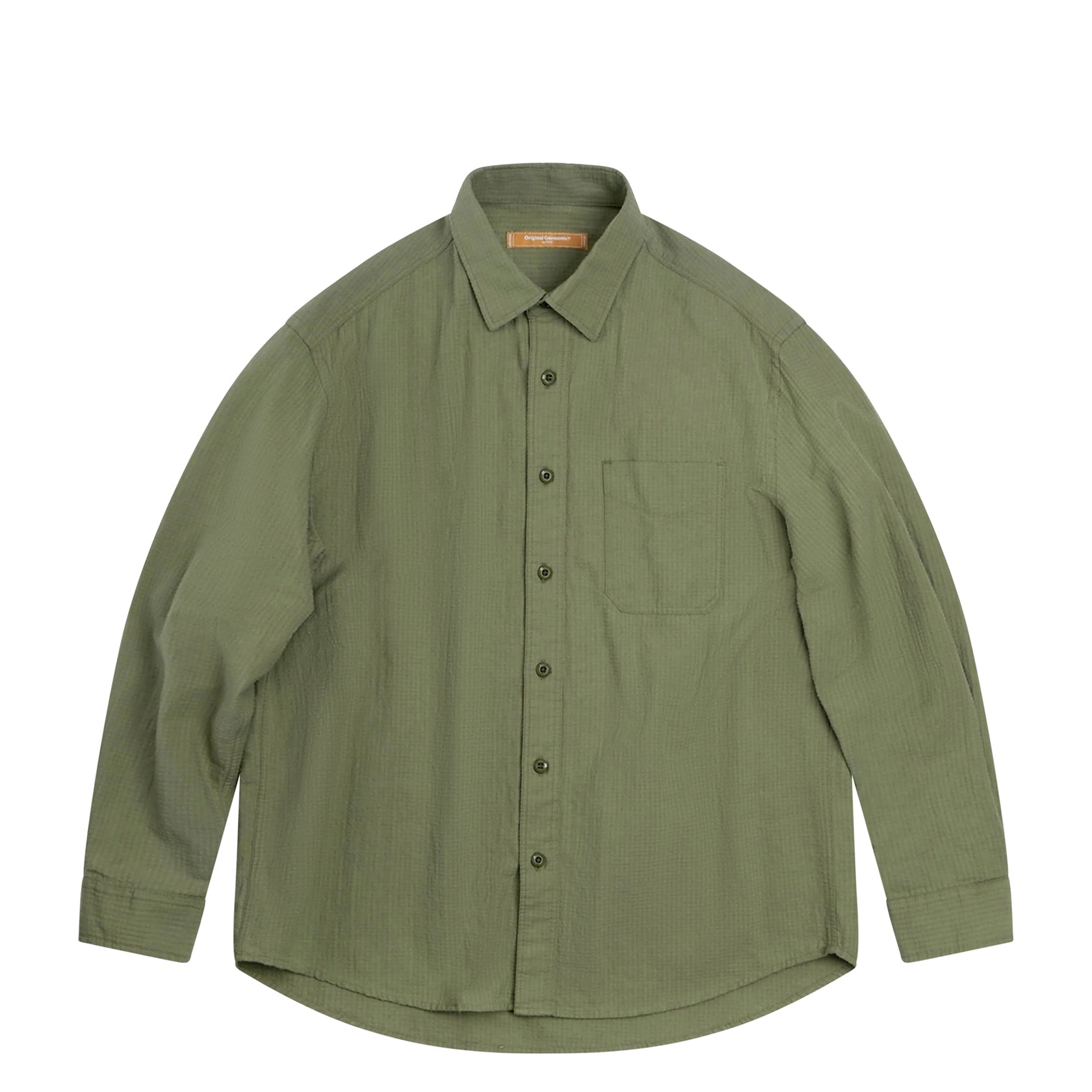 OG Stripe Seersucker Shirt Olive