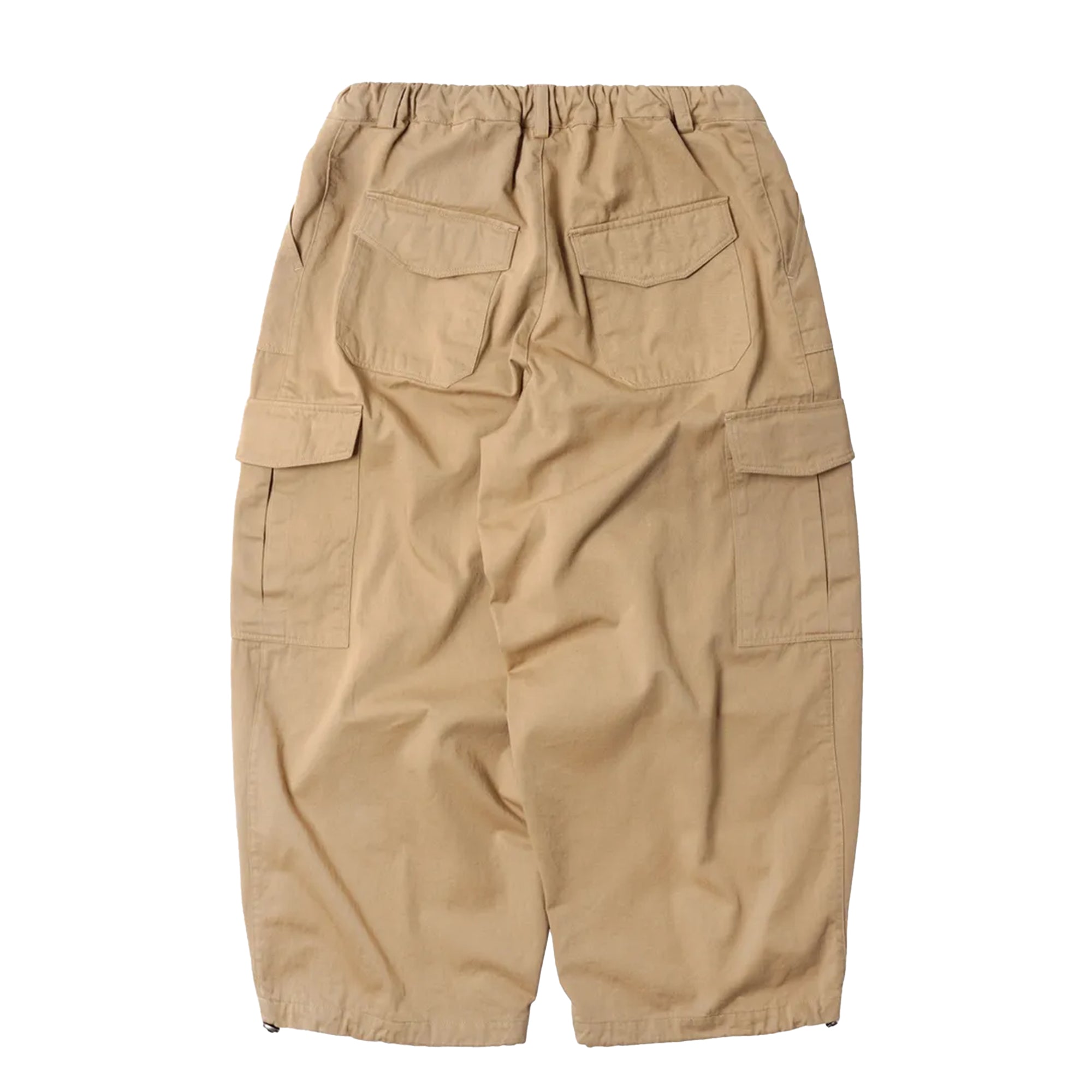 Twill Cargo Balloon Pants Beige