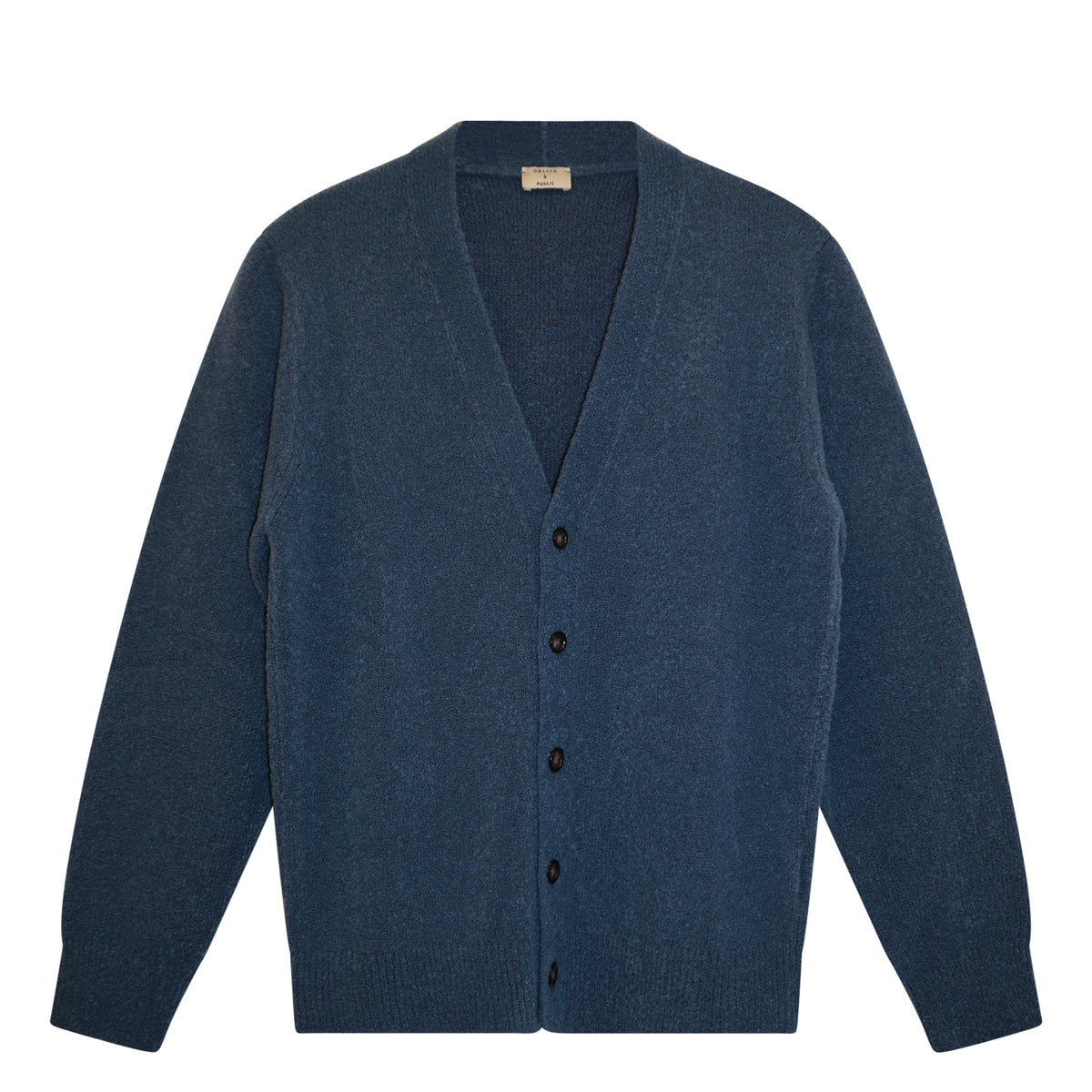 Cardigan 100% merino Wool Avio