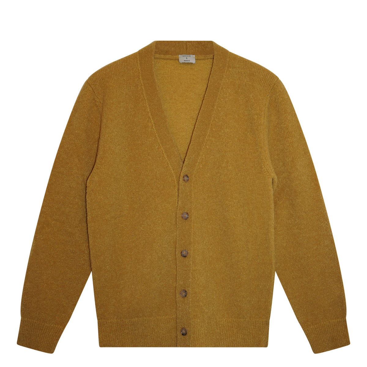 Cardigan 100% merino Wool Ocra