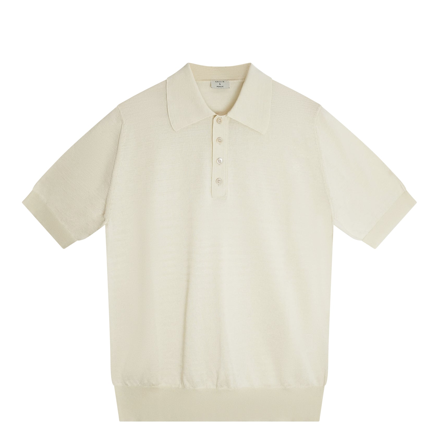 Drop Polo Filo Di Scozia White