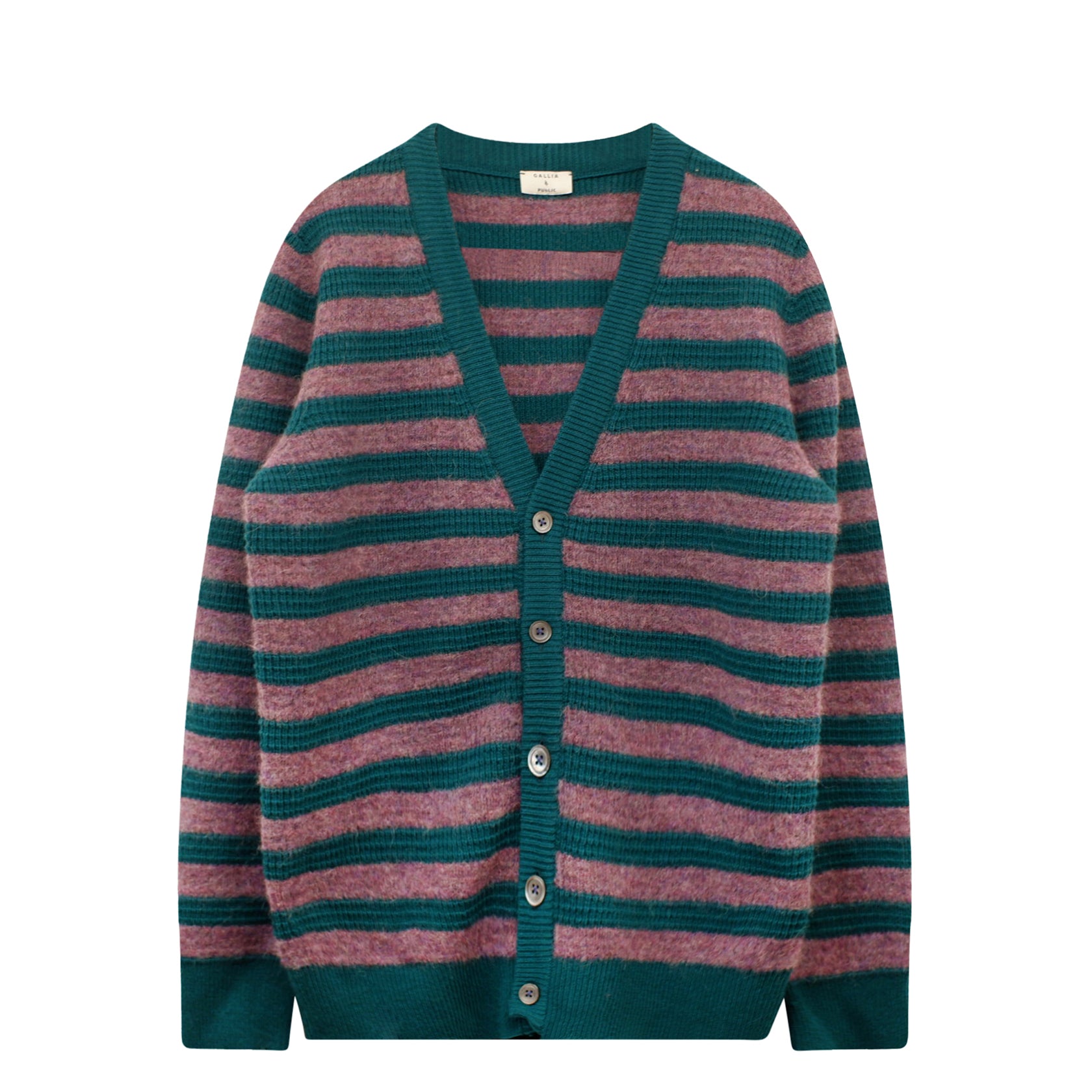 Stripe Cardigan Green/Purple