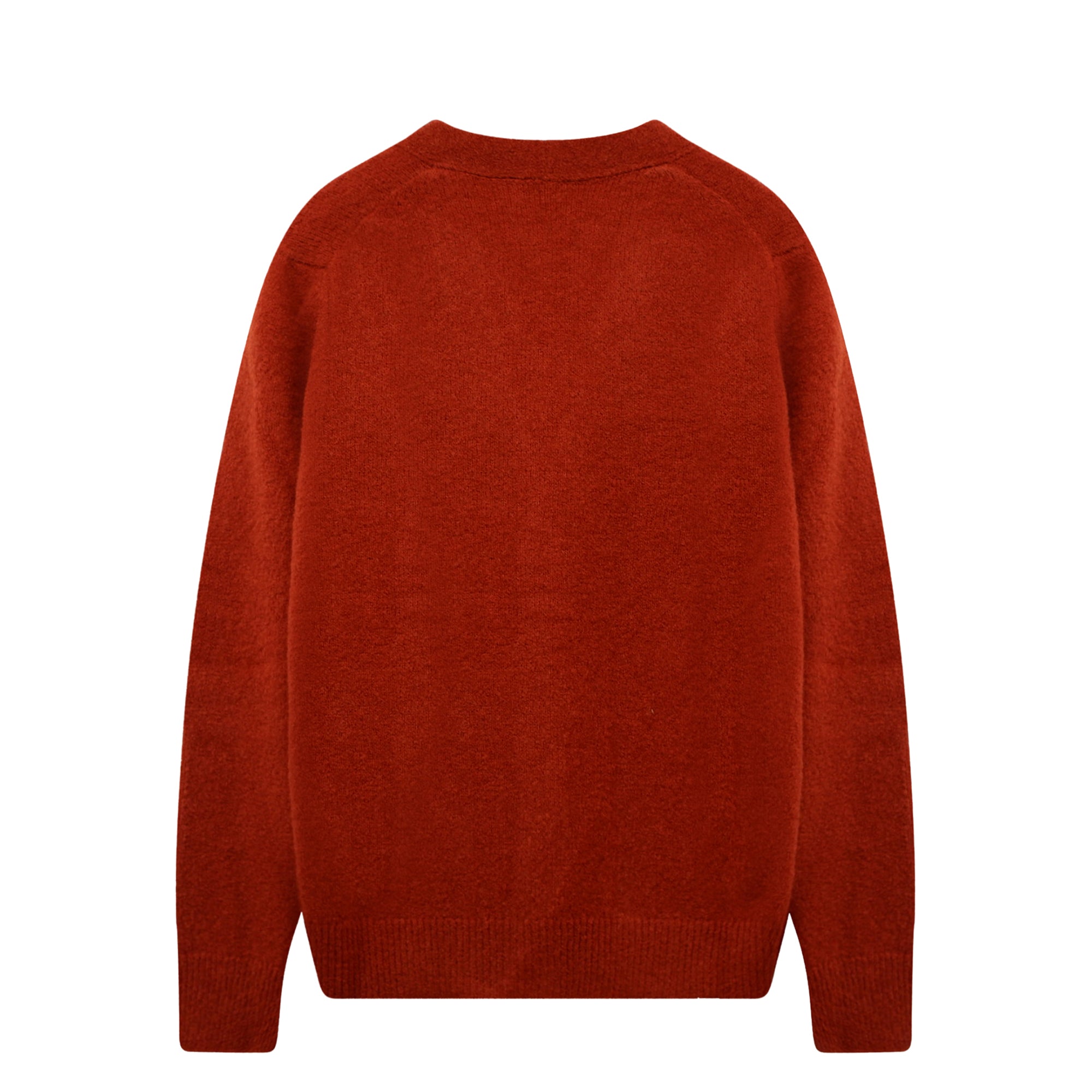 Wool Cardigan Carson Ruggine