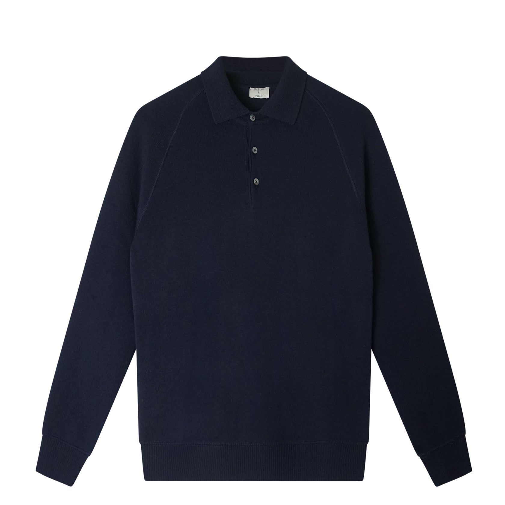 Wool Polo Navy