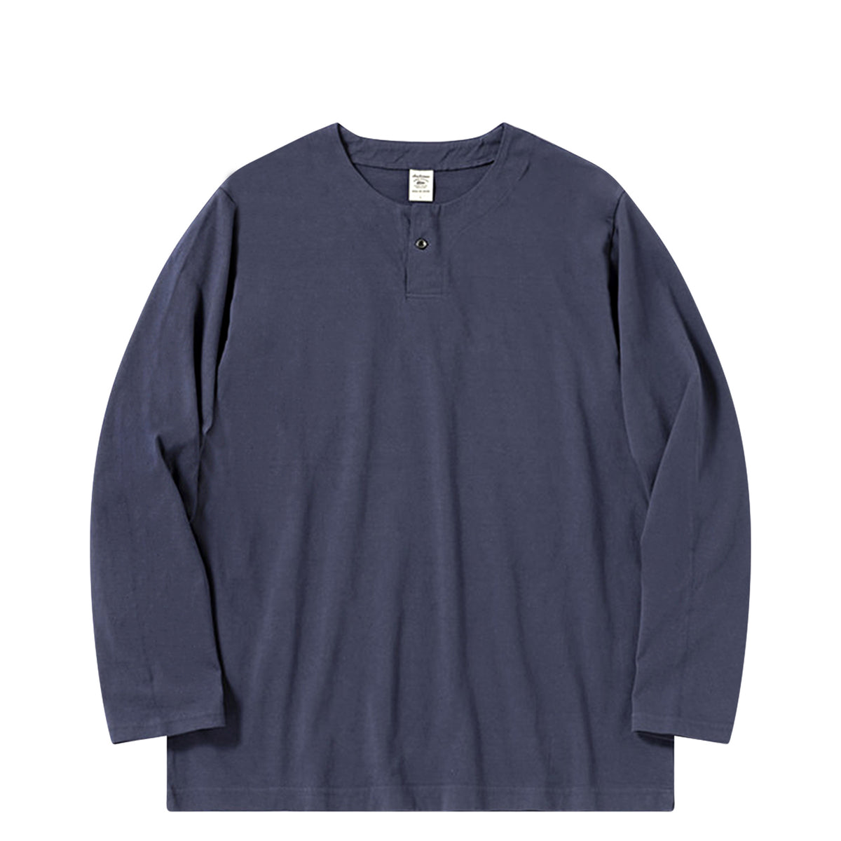 HenleyNeck LS T-Shirt Retro Navy
