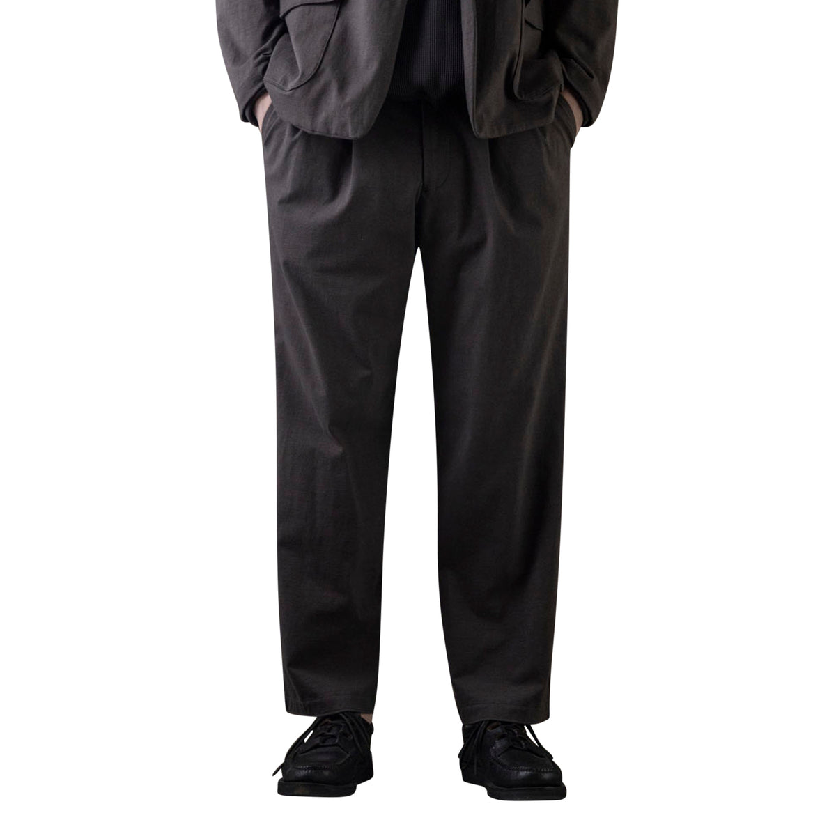 Stretch Wide Trousers Bistre