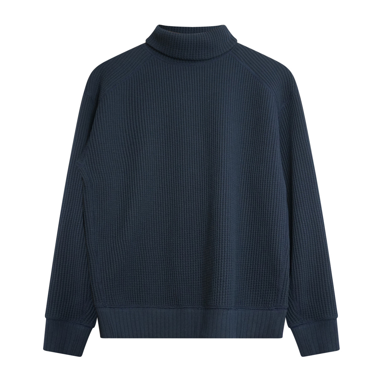 Waffle HighNeck Dark Navy