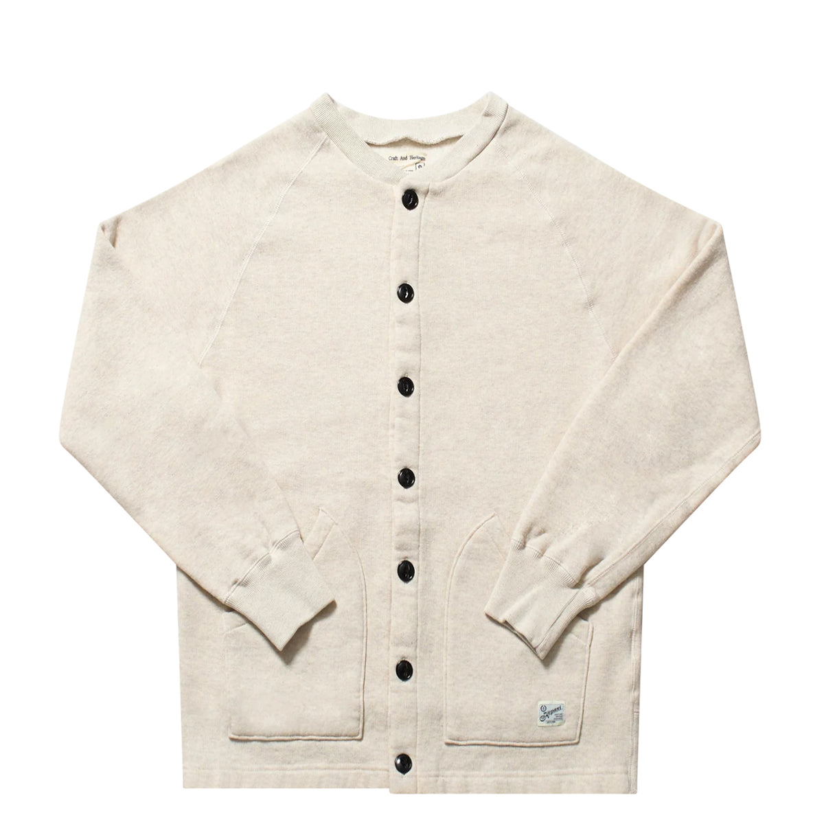 Albany Crew Cardigan Oatmeal