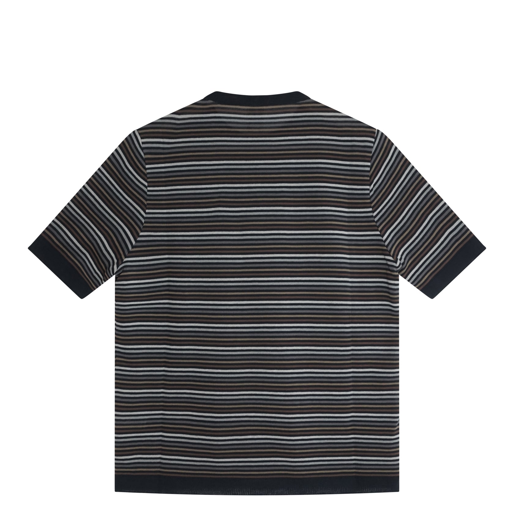 Crewneck S/S Stripe Dark Blue