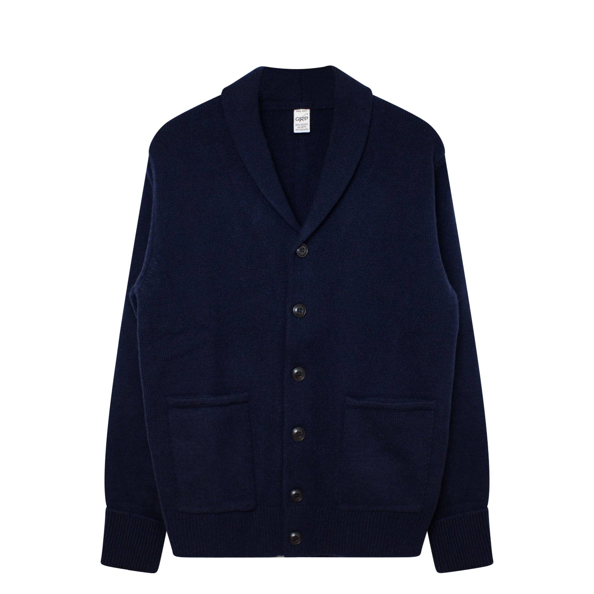 Shawl Collar Cardigan Blue