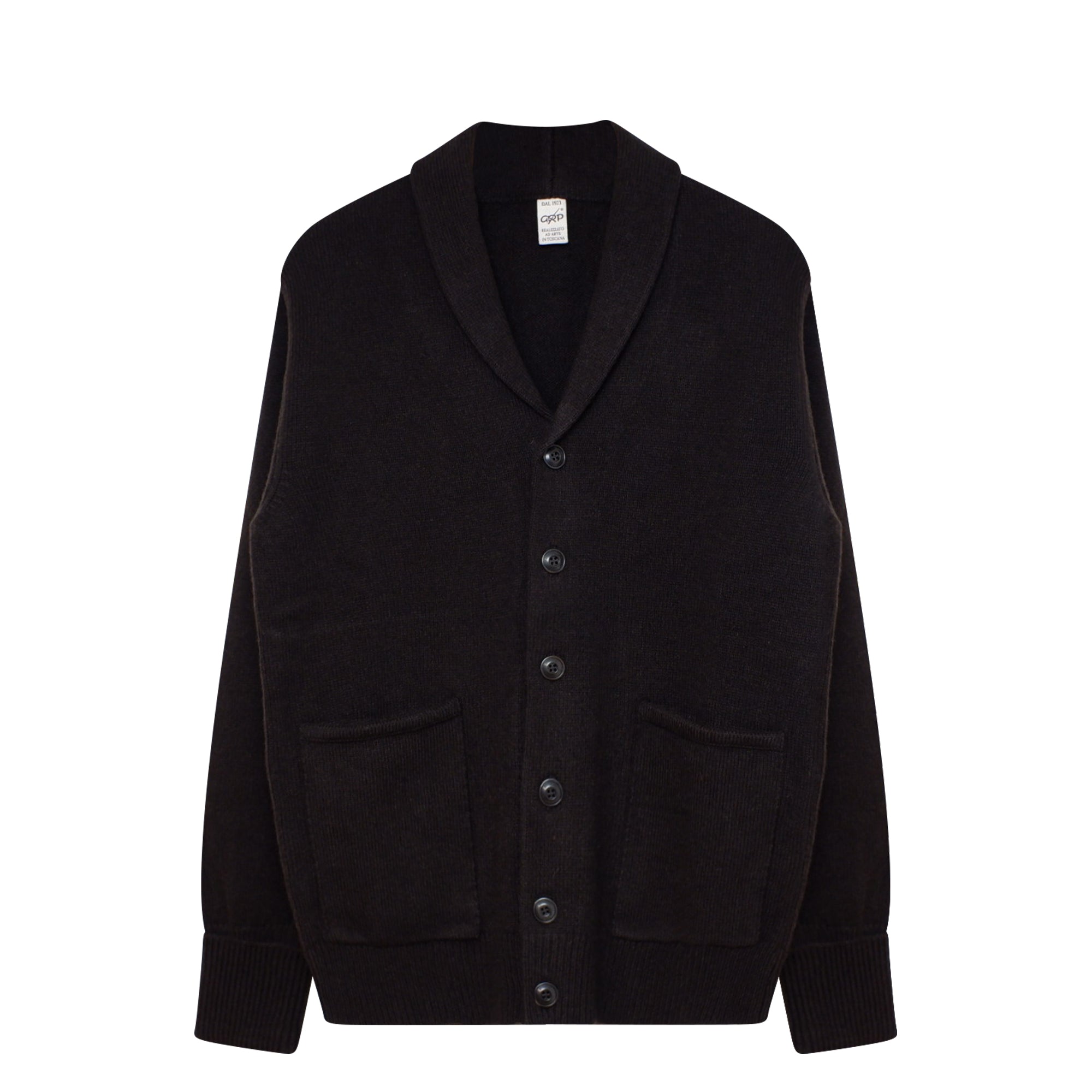 Shawl Collar Cardigan Brown