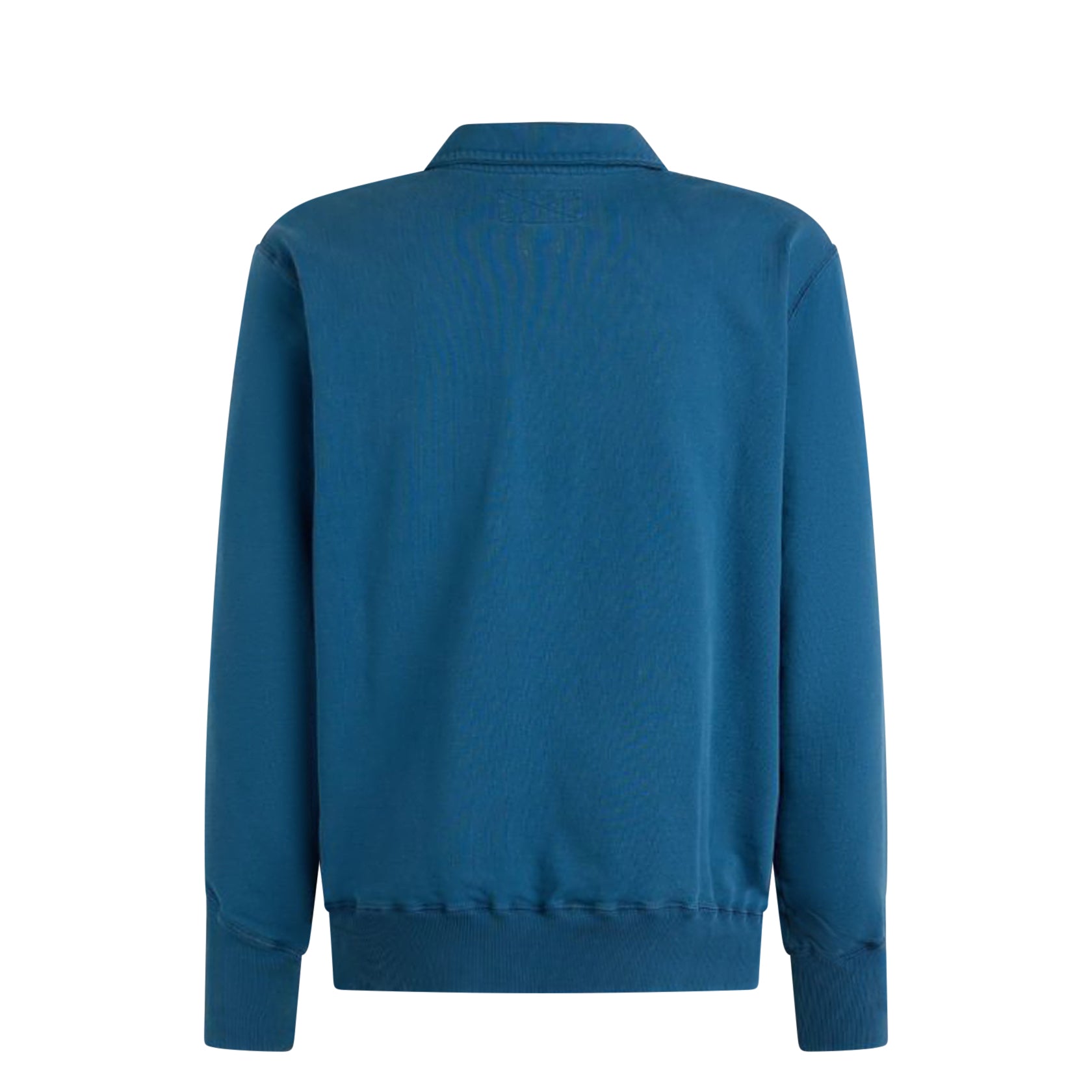 Zip Polo Sweatshirt MidBlue