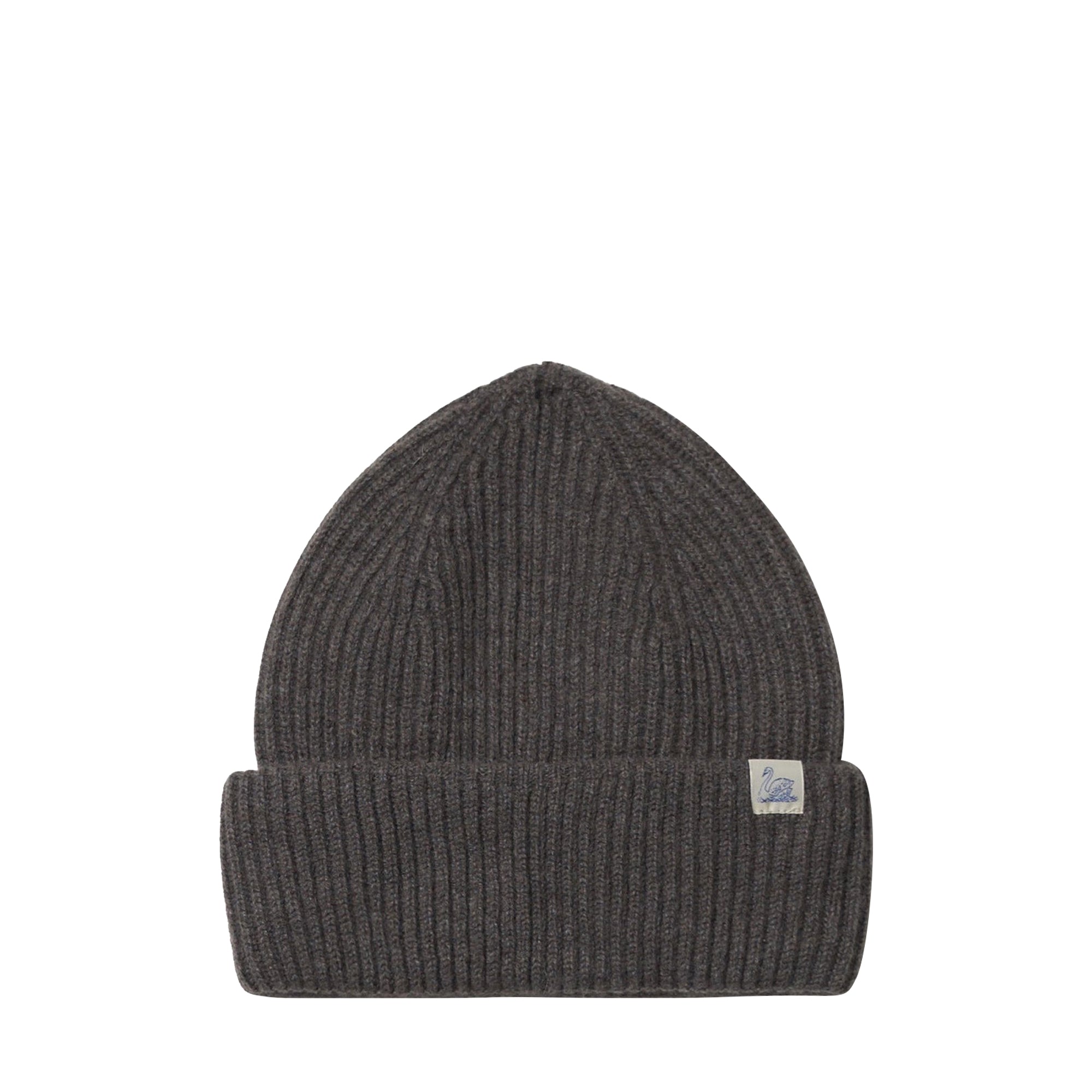 Beanie Ribbed Merino Wool Cashmere Silk Grain