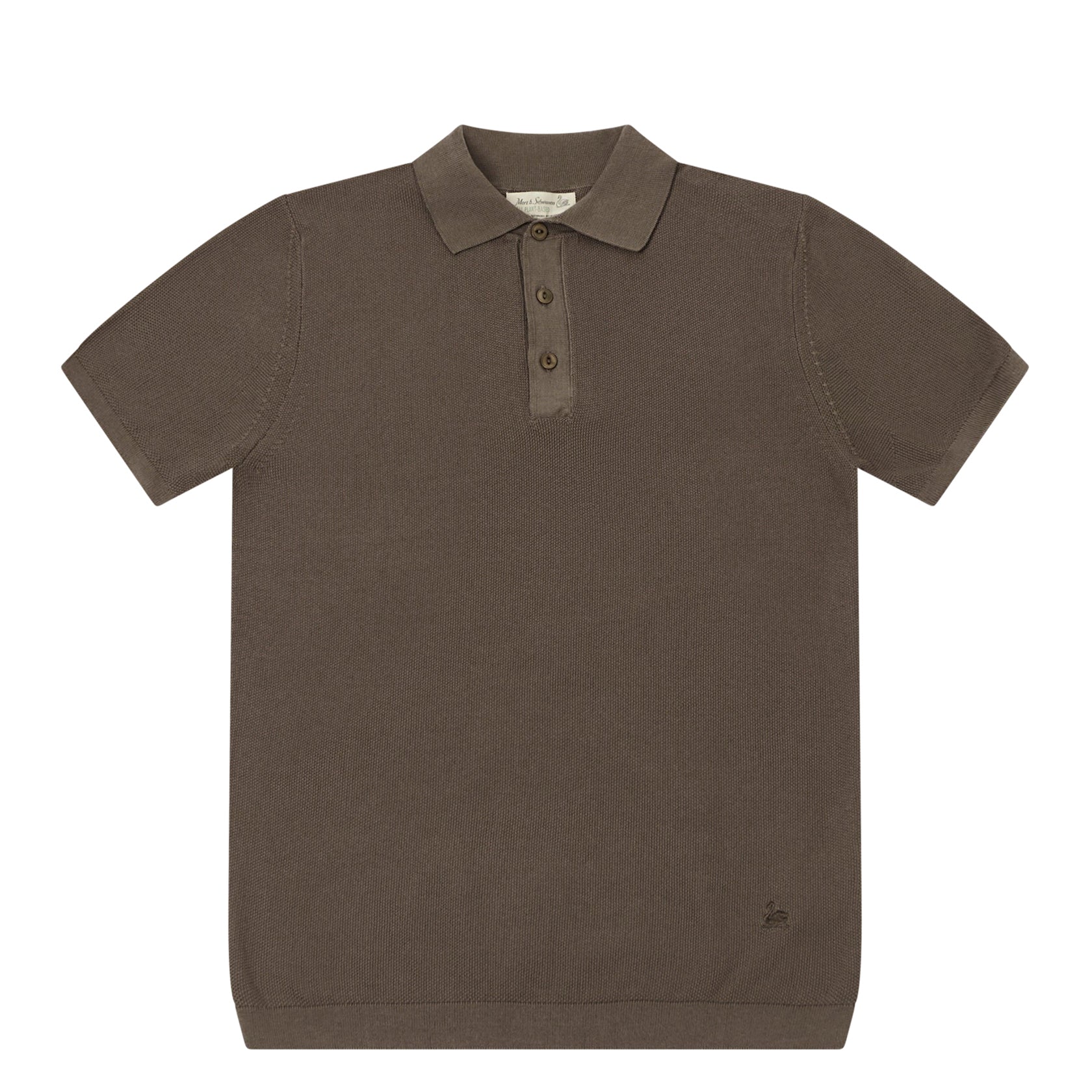 Cotton Piqué Short Sleeve Polo Shirt Grain