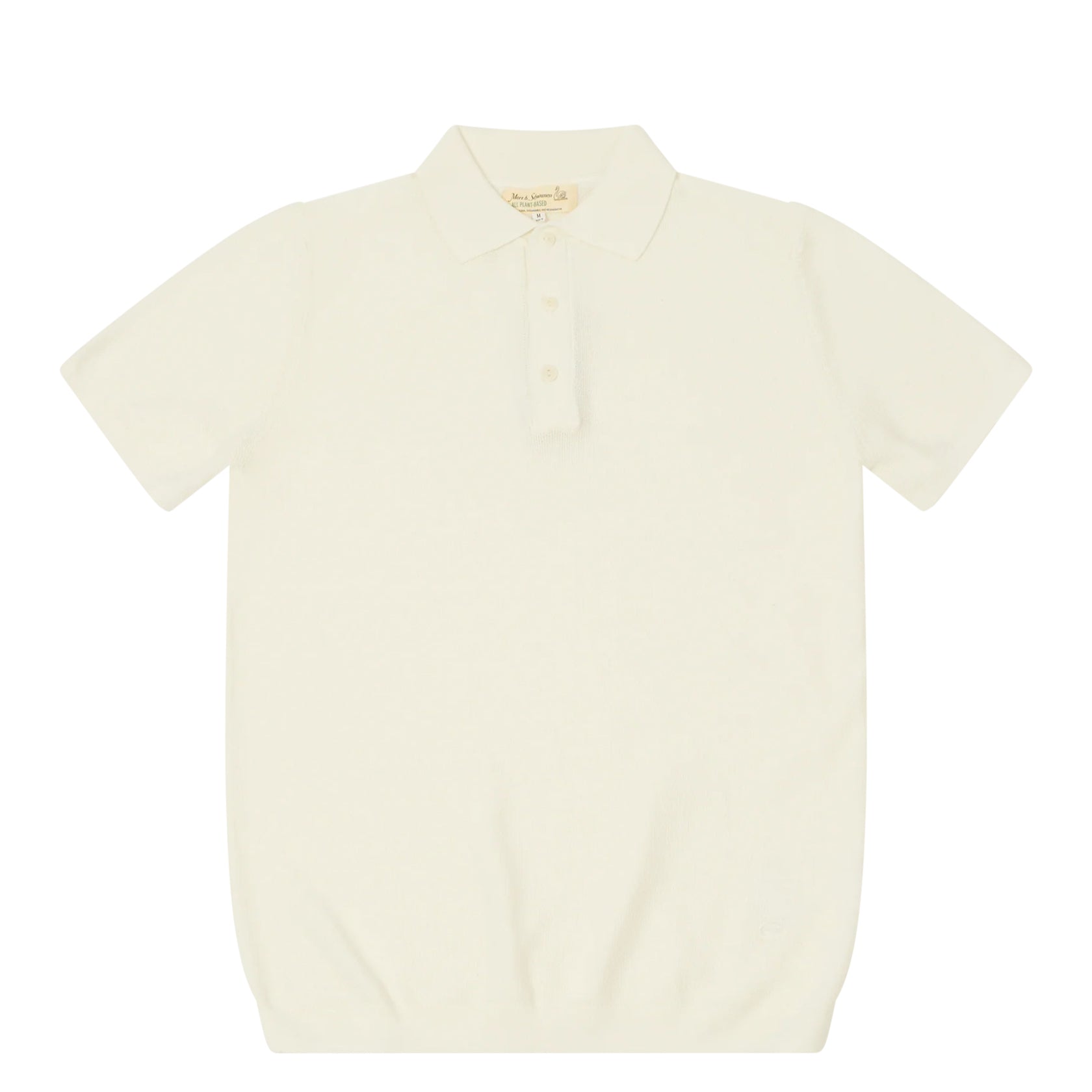 Cotton Piqué Short Sleeve Polo Shirt White