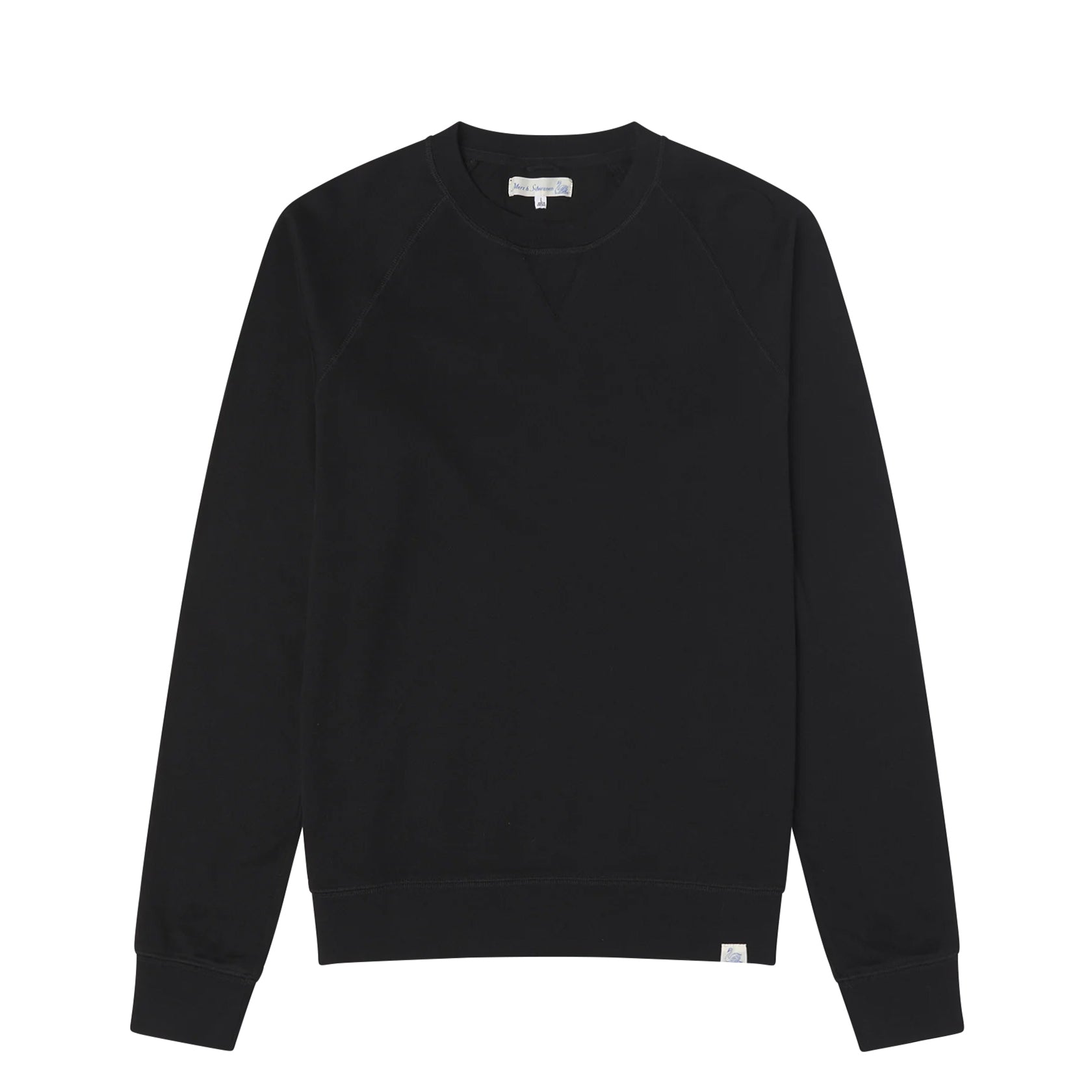 Relaxed Lightweight Raglan Sweatshirt Deep Black