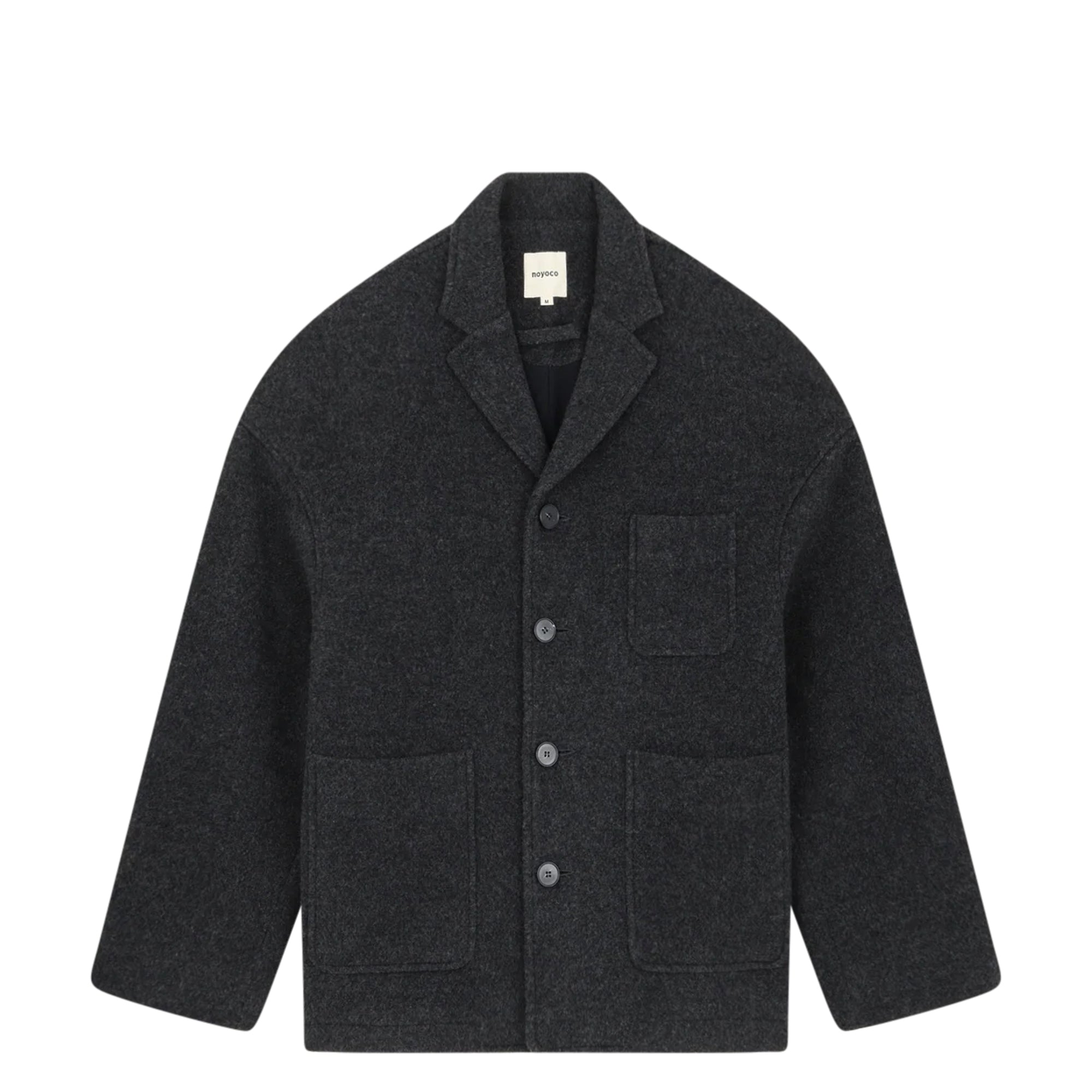 Antwerp Short Wool Coat Anthracite