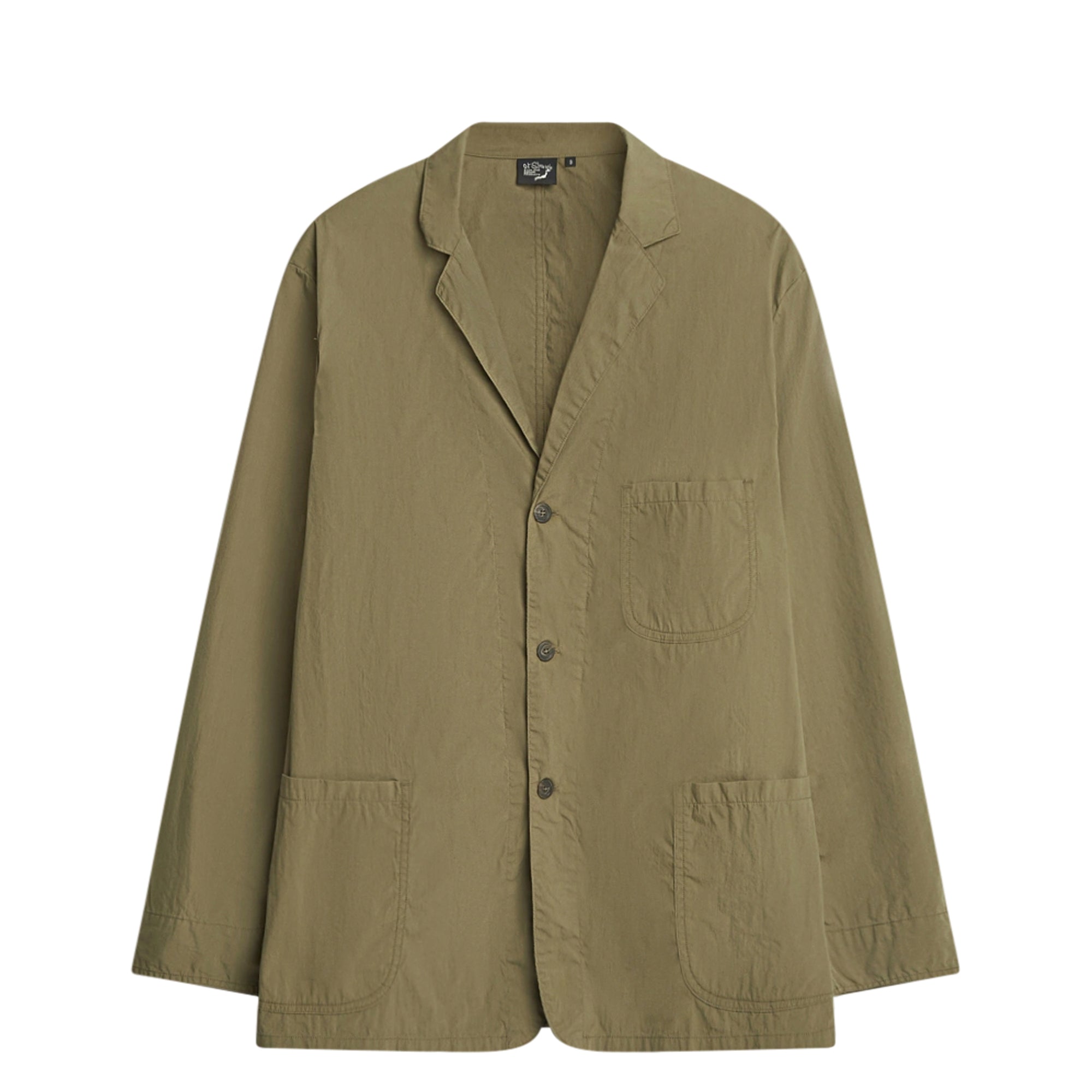 Light Cotton Blazer Jacket Green