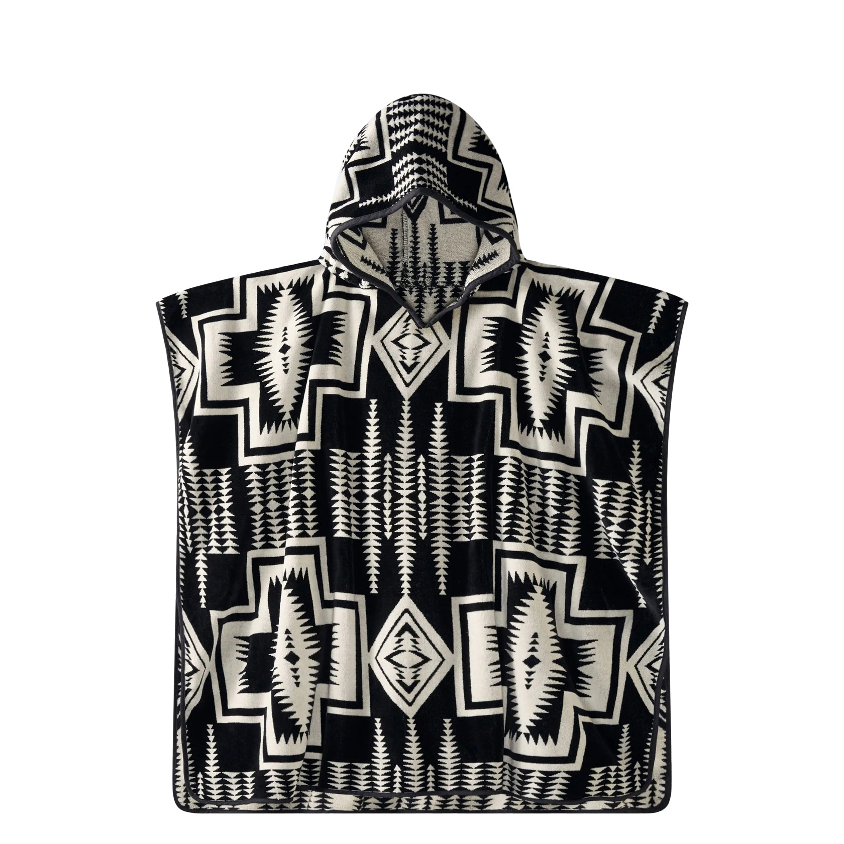 Adult Hooded Towel Black