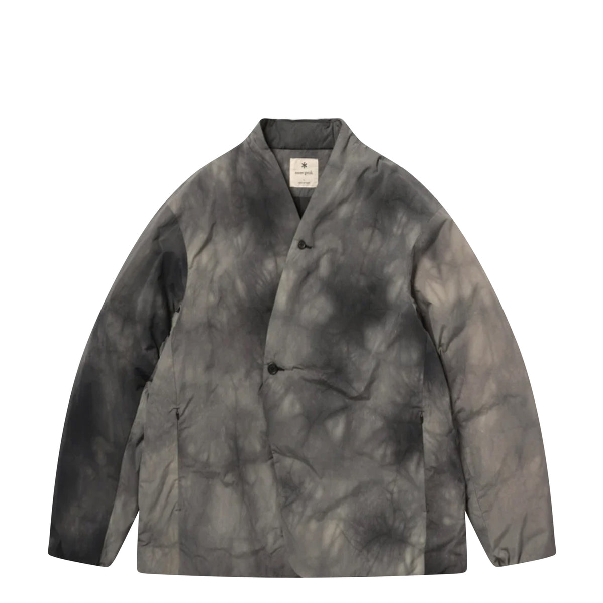 Shibory Dyeing Down Jacket Charcoal