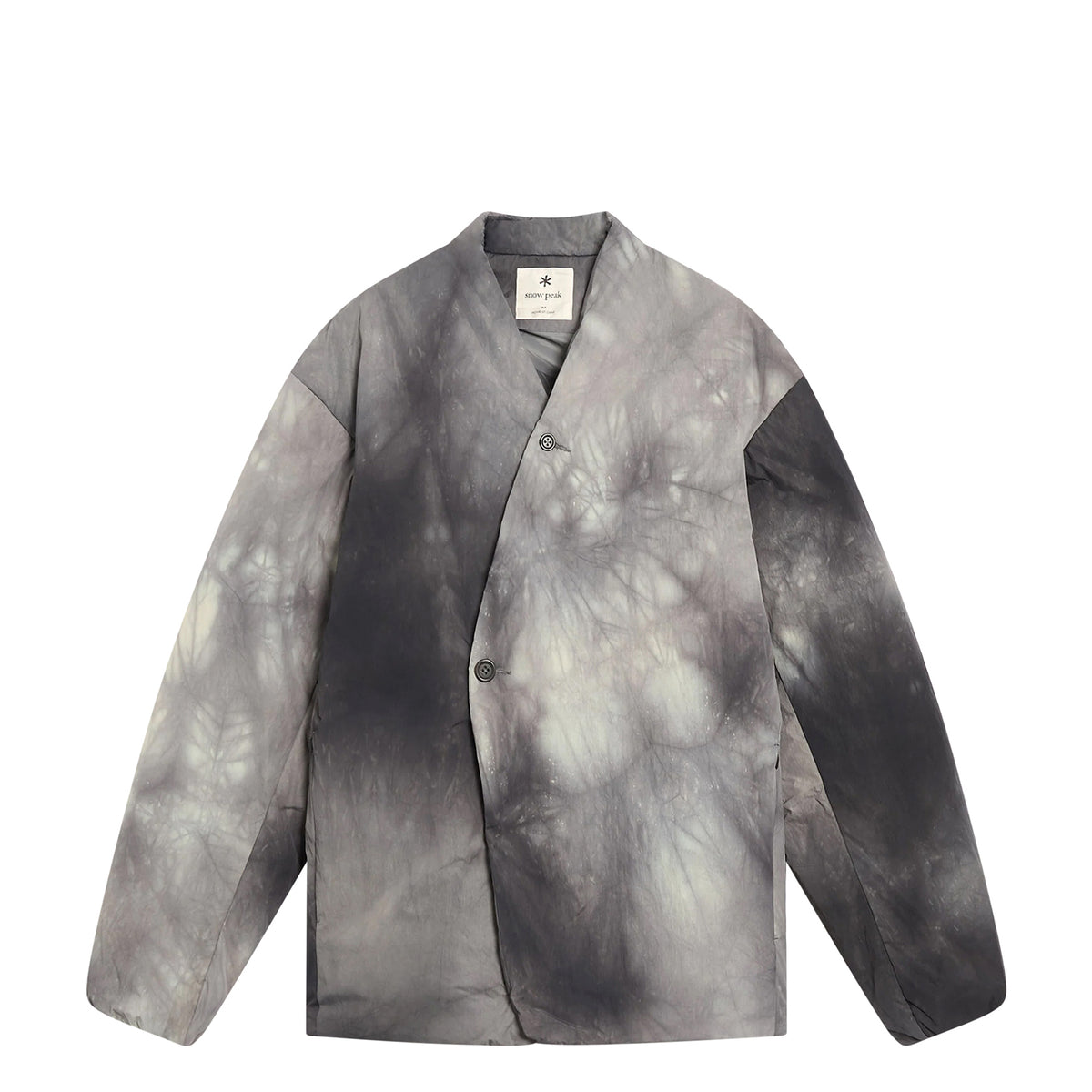 Shibory Dyeing Down Jacket Ivory