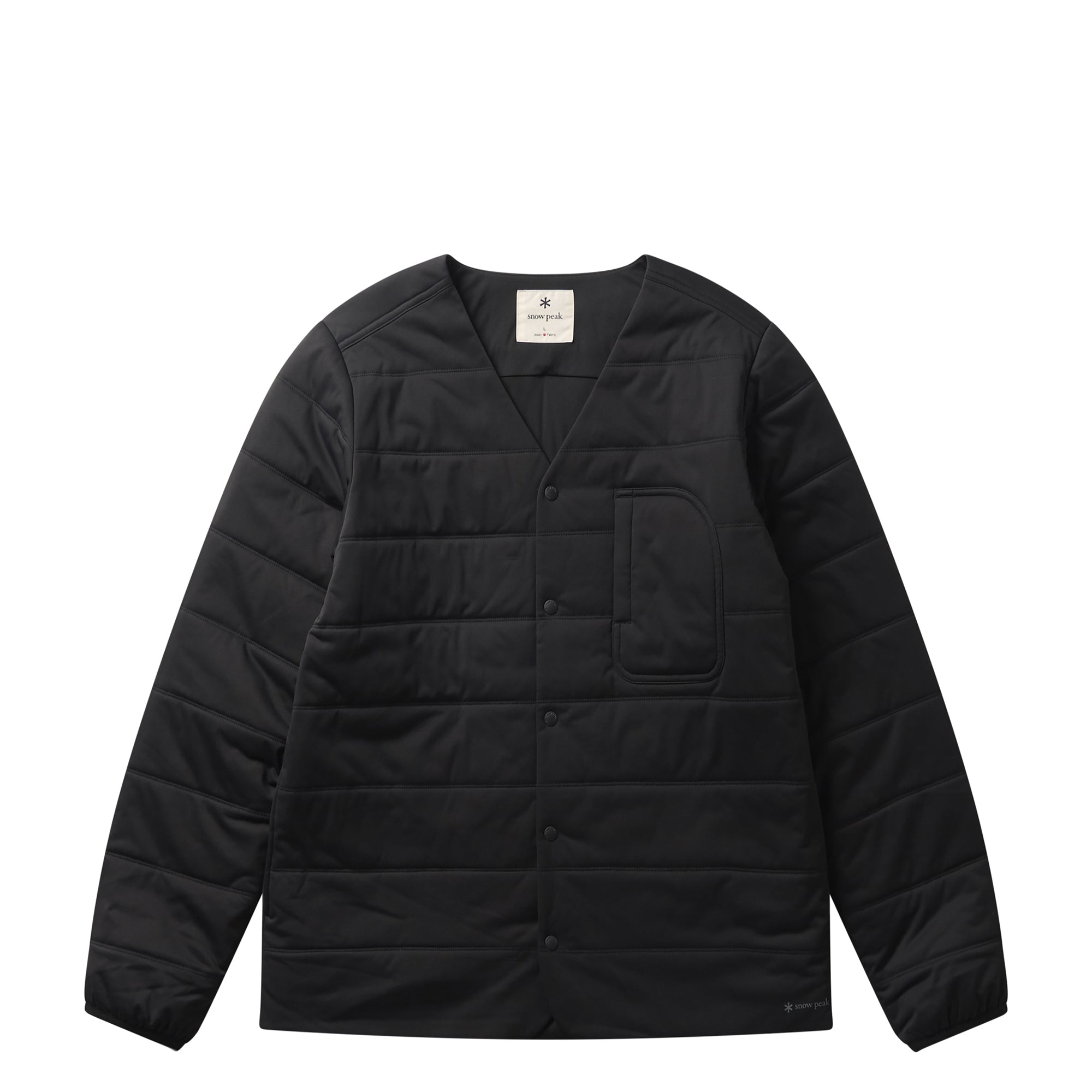 Flexible Insulated Cardigan Black