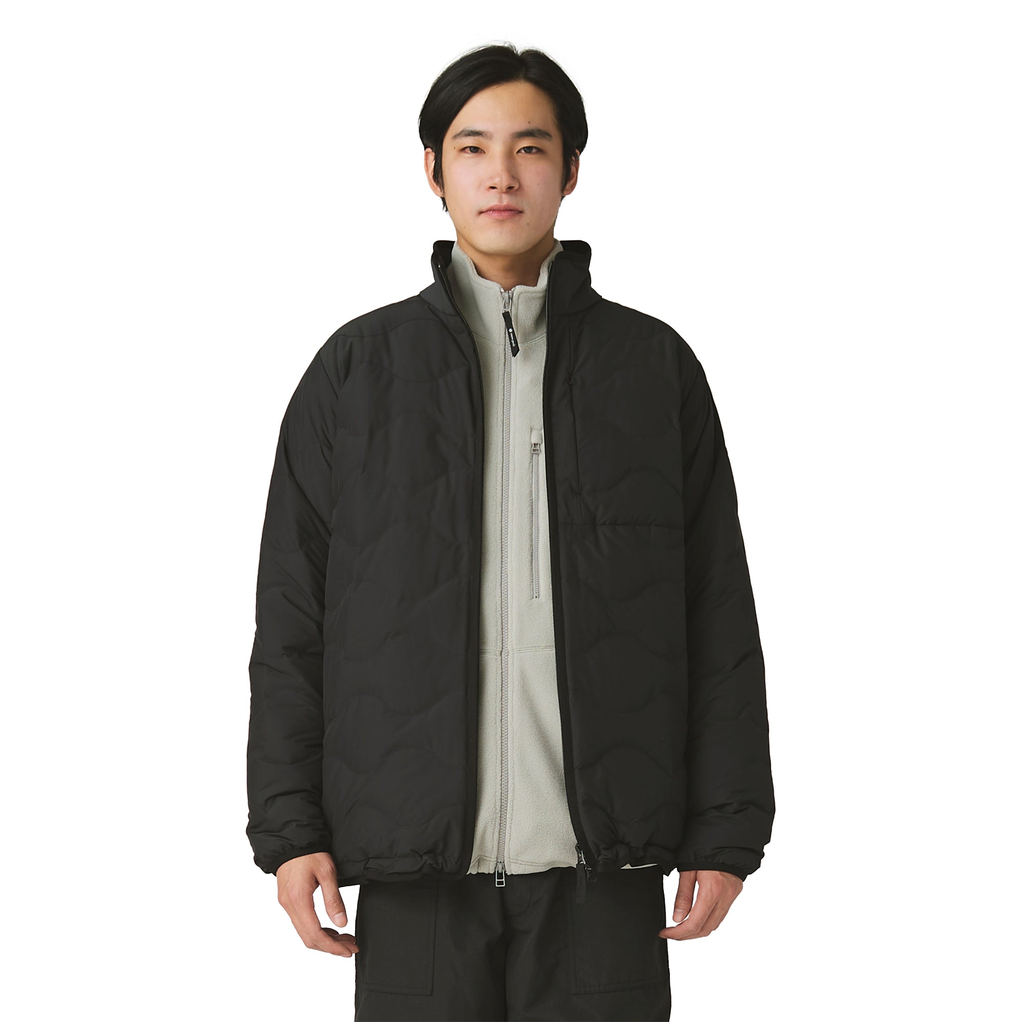 Seamless Quilted Down Jacket Black