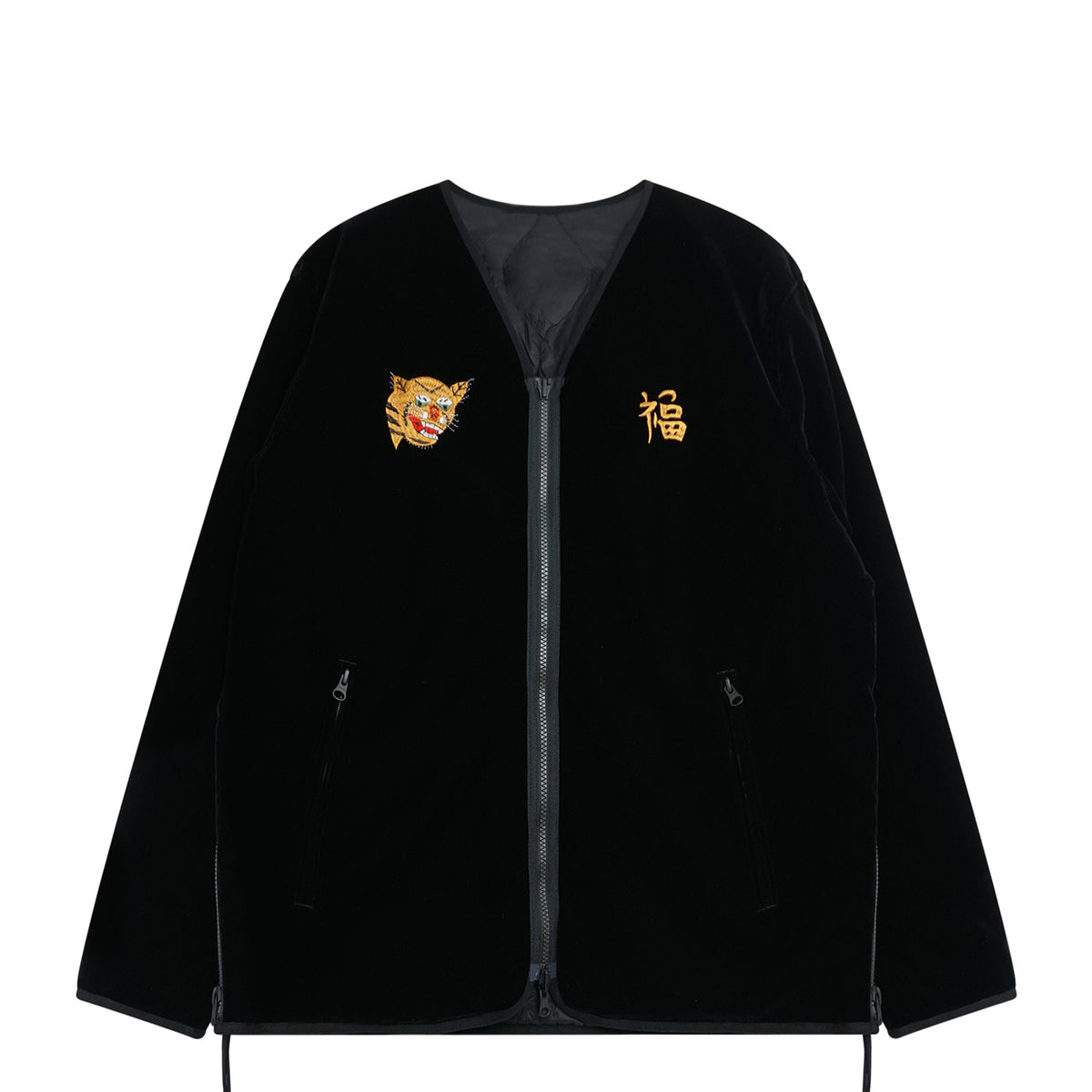 Reversible Vetjan Veloure Down Jacket Black x Black