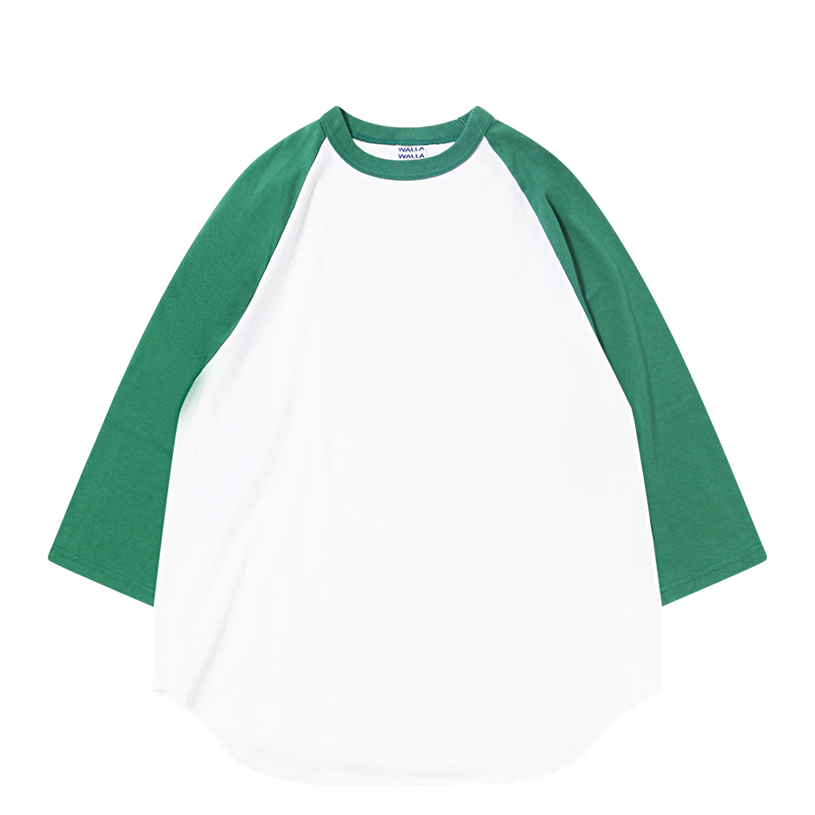 3/4 Baseball Tee 2-Tone White/Grass