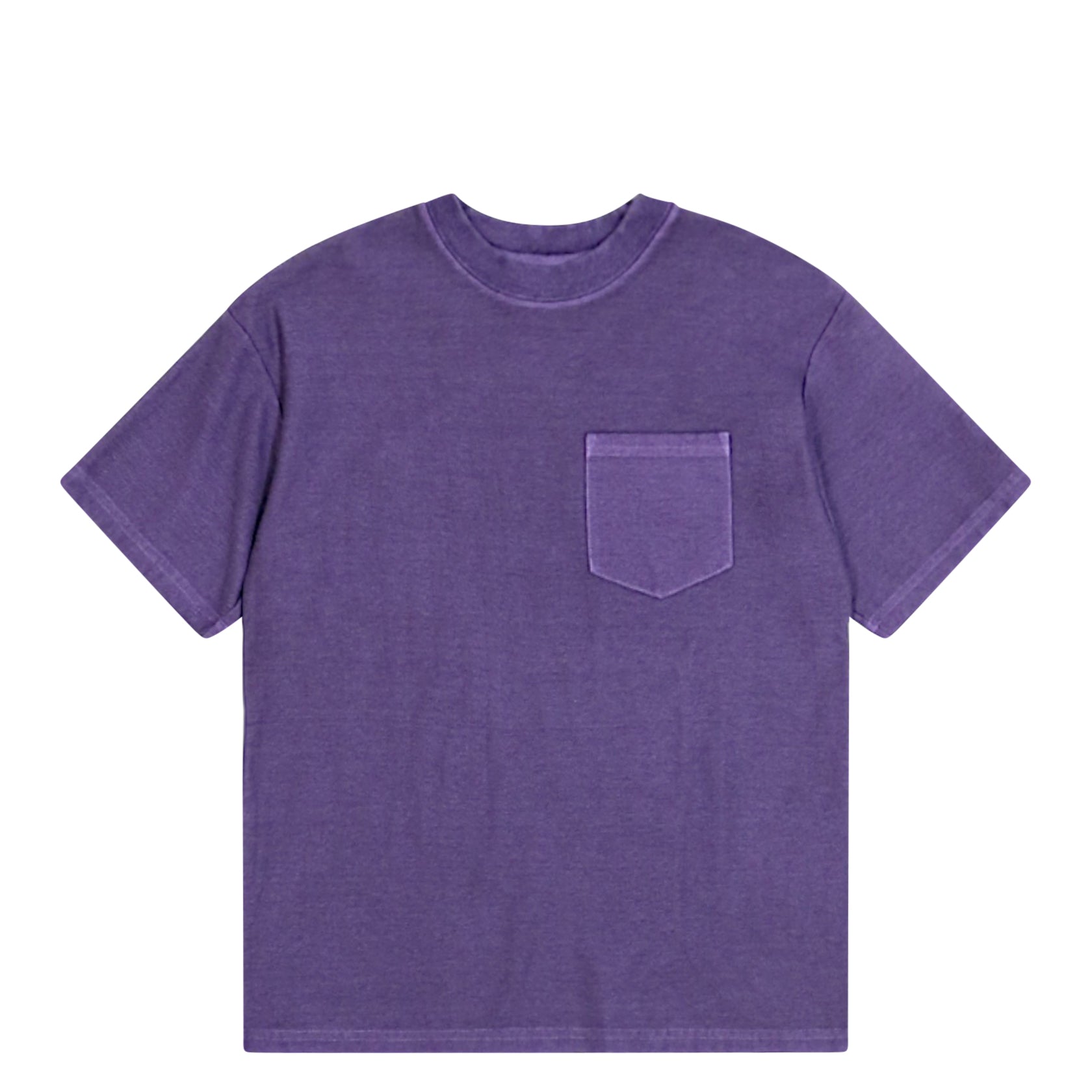 Pygment Dye Herringbone Pocket Tee Purple