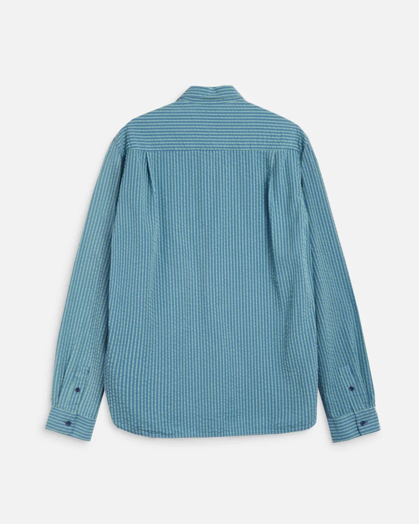 Ymc Curtis Shirt Blue/Green - immagine 2