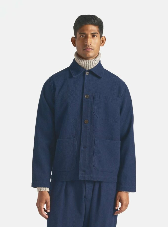 Universal Works Field Jacket - Giacca Twill Navy