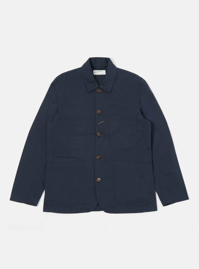 Universal Works Bakers Jackets navy Workwear