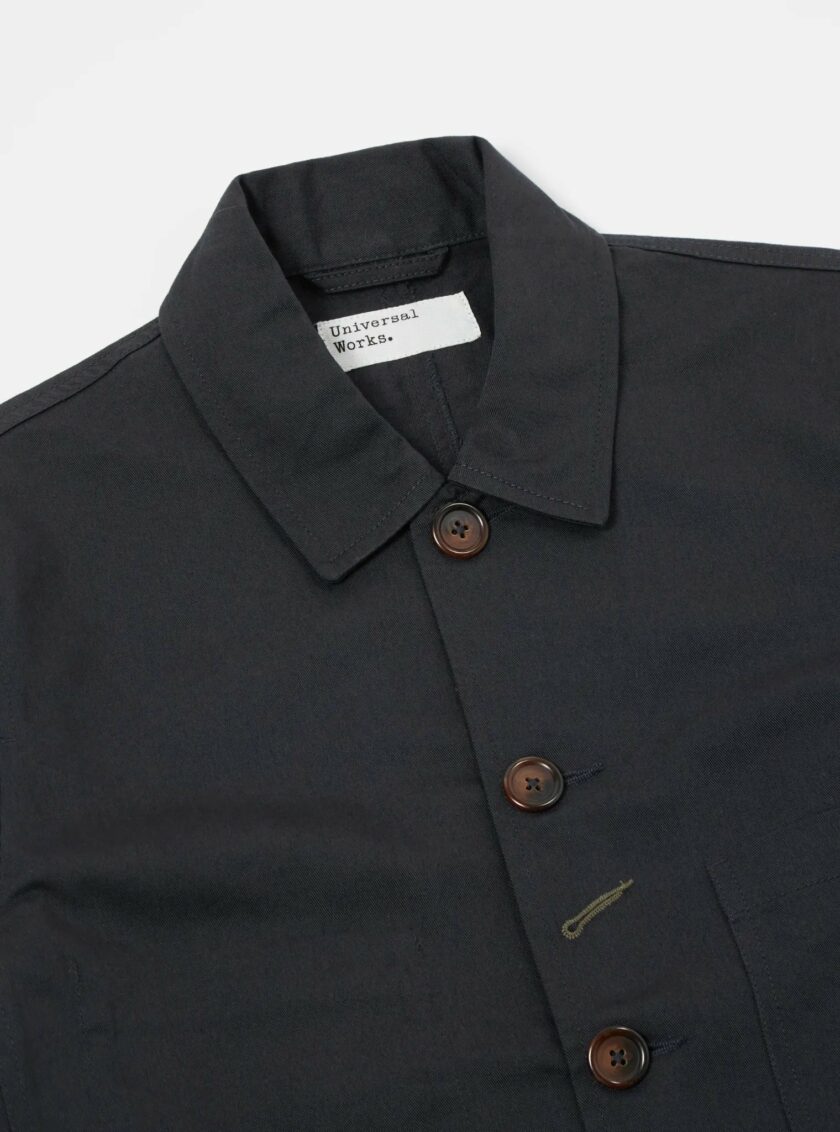 Universal Works Bakers Jackets nera twill Workwear