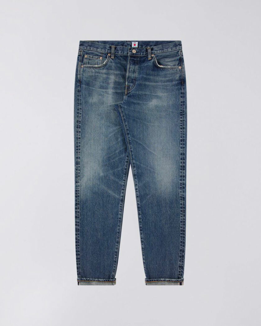 Edwin jeans da uomo japponese blue light used regular tapered