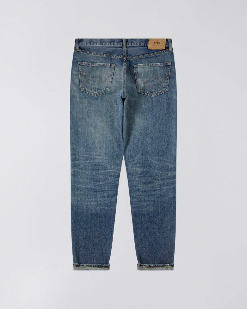 Edwin jeans da uomo japponese blue light used regular tapered