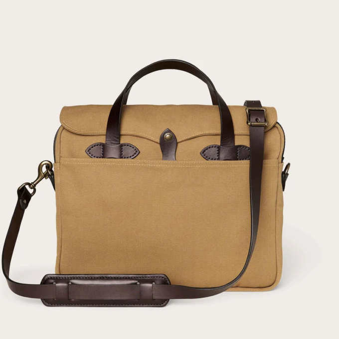 Filson Original Briefcase in Tan Borsa ventiquattrore in Rugged Twill