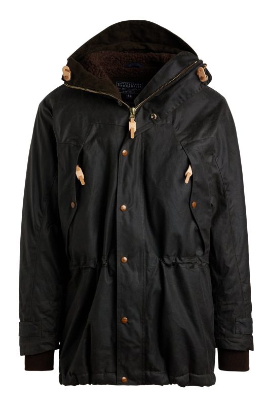 Manifattura Ceccarelli 7013 WX Long Mountain Jacket in Black