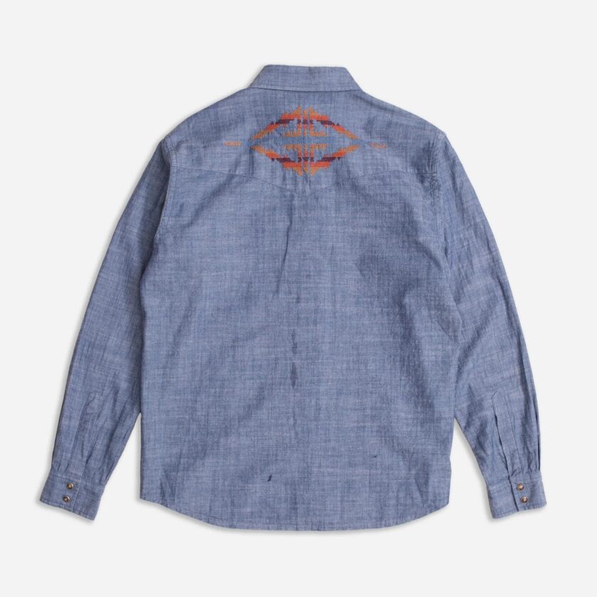 Pendleton Chandler Denim Camicia Western Indigo