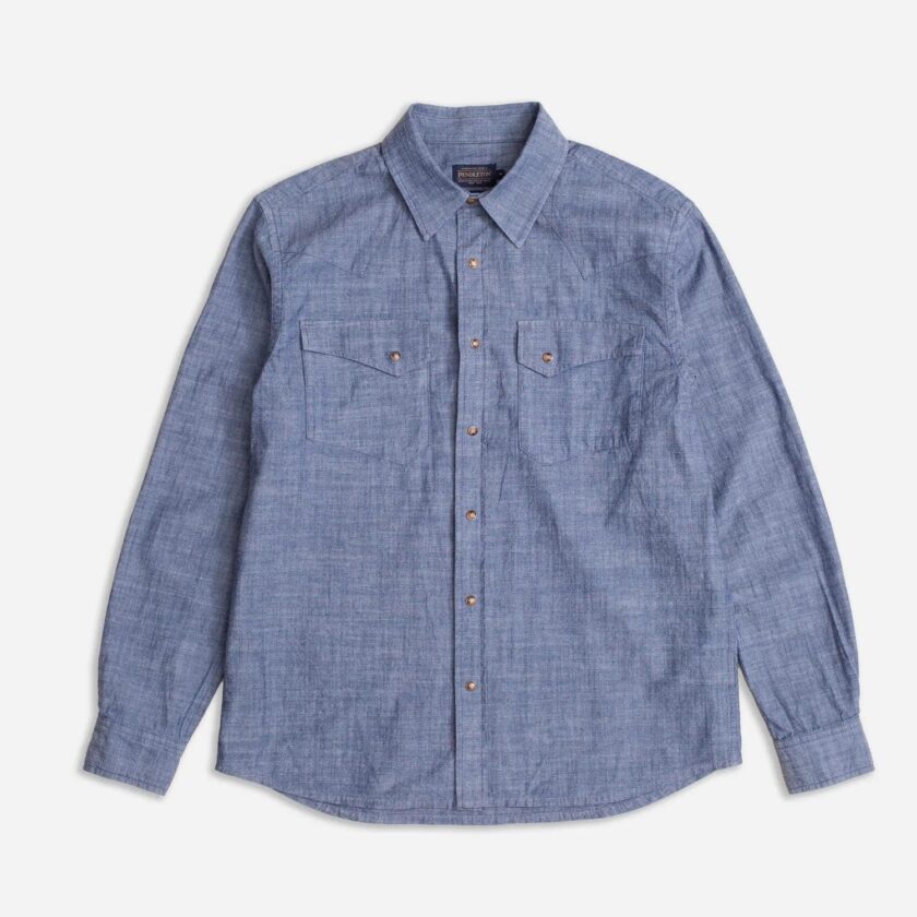 Pendleton Chandler Denim Camicia Western Indigo